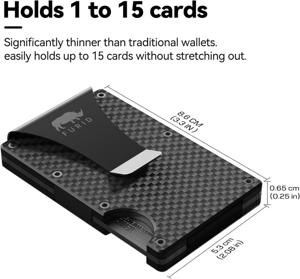 Metal Wallet for Men Slim Minimalist: Mens Wallet with Money Clip, Credit Card Holder, RFID Blocking Front Pocket Wallet Gift