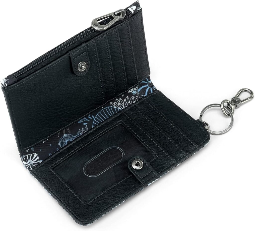 Sakroots Eco-Twill Encino Essential Wallet, Midnight Seascape