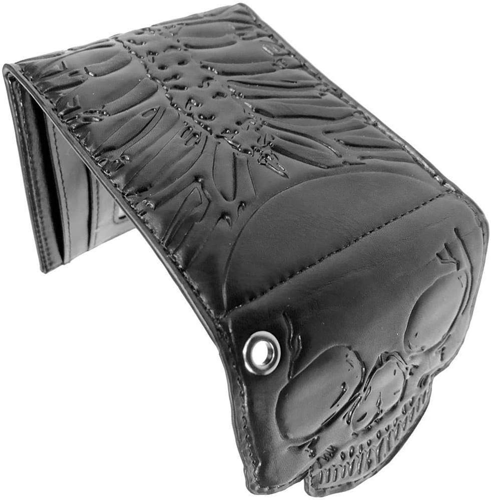 Mens Kreepsville Skull Ribcage Bi Fold Wallet